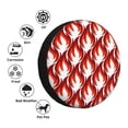 thumbnail image 4 of Fotbe Fire Symbols Funda de Llanta de Repuesto con Estampado, Engrosada, Ajuste Universal para Jeep, Remolque, RV, SUV, Camión-16 inch, 4 of 6