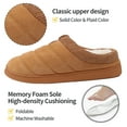 thumbnail image 4 of Ecetana Mens Slippers Cozy Memory Foam Scuff Slippers Casual Slip On Warm House Shoes, 4 of 6