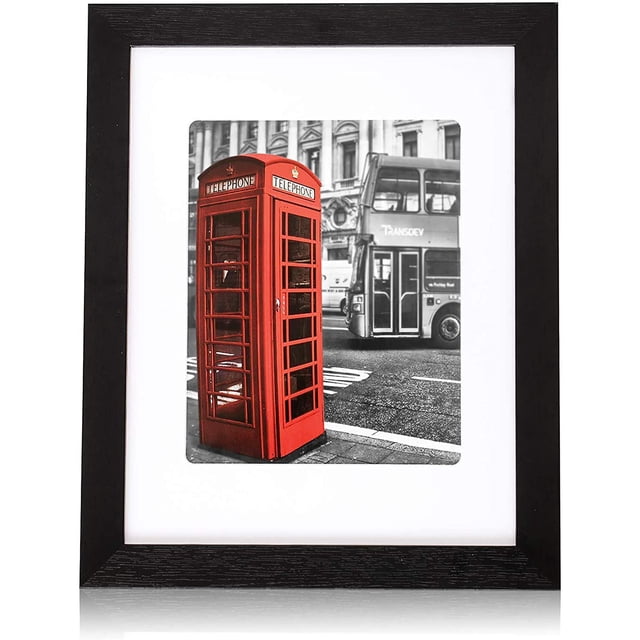 11x14 Photo Frame | Display Photo Size 8x10 Inch with Mat, 11x14 Inch Without Mat | Wall and Tabletop Frames (Black, 11 x 14)