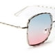 thumbnail image 3 of Marco ondulado Hombres Mujeres Diseñador Fahion Eyewear Vintage Eyeglasses SunGlasses UV400 Azul rosado Soledad Gafas de sol, 3 of 7