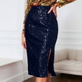 thumbnail image 2 of KHONTS Women's Sequin Skirt High Waist Sparkle Pencil Skirt for Party BU1 XXL, 2 of 4