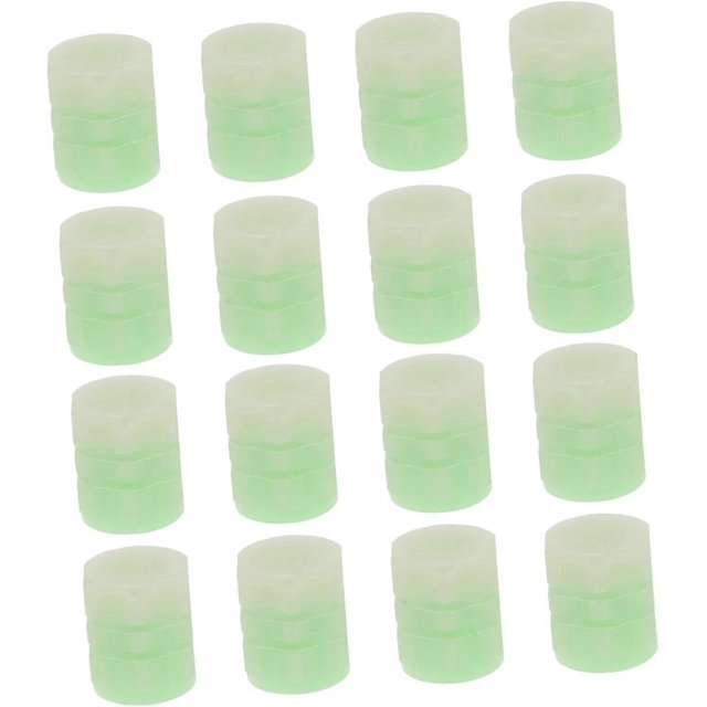 48 Pieces Fontanelle Valve Cap Fluorescent Tire Valve Stem Cap Air Tire Lights for Bike Tire Tires Valve Cap