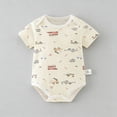 thumbnail image 2 of Loopsun Newborn Romper Print Short Sleeve Bodysuit Jumpsuit for 0-24M, 2 of 5