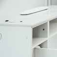 thumbnail image 6 of AVIGNON Manicure Table, Nail Station for Beauty Salon Furniture & Equipment, Stone Top Acetone Resistant, White, 6 of 7