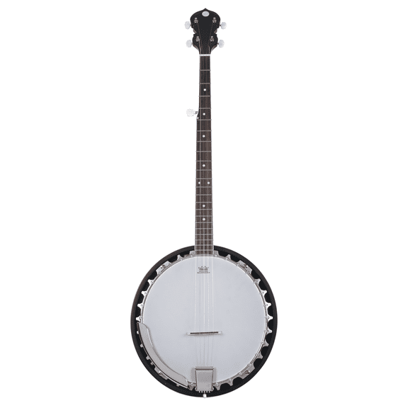 Westwood 5-String Resonator Banjo Bundle: Quality Instrument with Gig Bag, Strap, Picks | Chrome Steel Rim, Laminate Mahogany Back