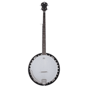 Westwood 5-String Resonator Banjo Bundle: Quality Instrument with Gig Bag, Strap, Picks | Chrome Steel Rim, Laminate Mahogany Back