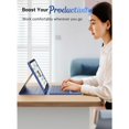 thumbnail image 6 of Detachable Backlit Keyboard Case for iPad 10th/11th Gen A16, Trackpad & Pencil Holder,Blue, 6 of 7