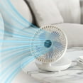 thumbnail image 3 of maskred Mini Portable Office Desktop Fan For Multi Scene Ornaments Adjustable Wind white batteryversion, 3 of 6