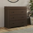 thumbnail image 3 of Child Craft Harmony 38" Interlocking 3-Drawer Dresser with Changing Table Topper, Anti-Tip Kit, Brushed Truffle, 3 of 7