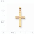thumbnail image 2 of Beautiful 14k Solid Laser Etched Cross Pendant, 2 of 2