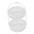 thumbnail image 1 of Cesta de frutas de doble capa, elegante, ventilada, decorativa, de metal, para frutas blanco, 1 of 8