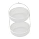 thumbnail image 1 of Cesta de frutas de doble capa, versátil y decorativa, soporte de metal para almacenar frutas. blanco, 1 of 8