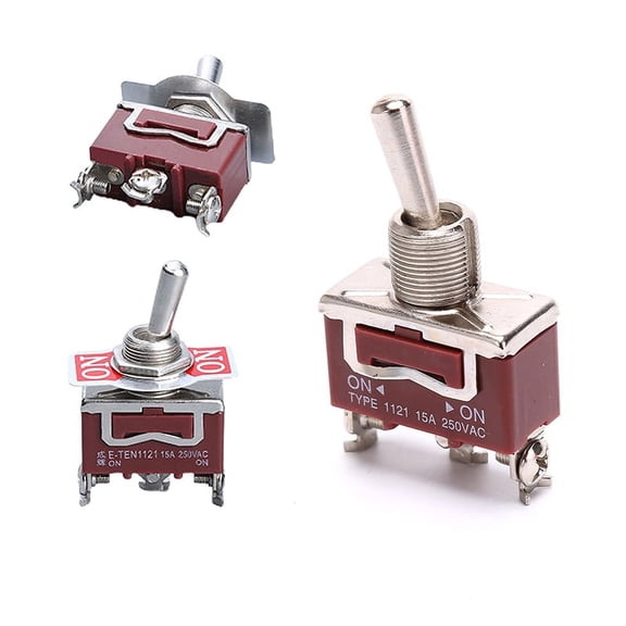 Momentary Toggle Switch (ON) OFF (ON) Spring Return 3 Pin Latching SwitchGHD WA