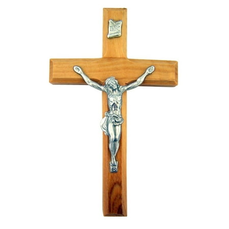 - Olive Wood Jesus Christ Wall Cross Crucifix, 4 Inch