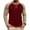 Wine, variant on Raglan Shirts for Men Colorblock Pullover Casual Long Sleeve Tops Crewneck Fall Spring Winter Basic Tees (XL, Black)