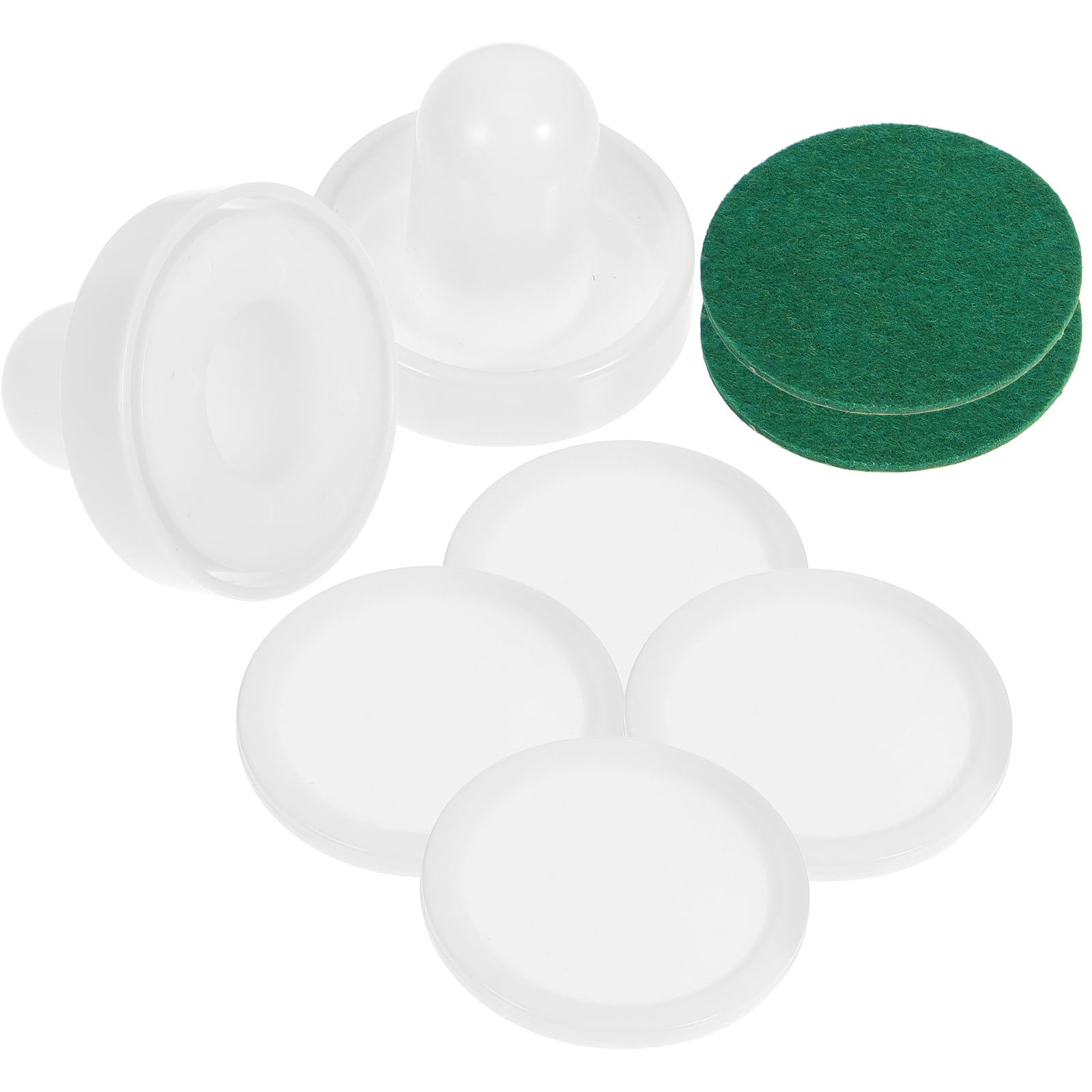 Homoyoyo Ensemble De Poussoirs Et Palets De Hockey sur Air Accessoires De Remplacement pour Table De Hockey Air 3.78 X 3.78 X 2.28 Pouces Idéal pour Salles De Jeux Et Foires Familiales