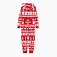 thumbnail image 6 of PatPat Christmas Pajamas Family Matching Onesies for Women Long Sleeve Hooded Zipper Bodysuits One Piece Holiday Pjs with Socks, Red Snowman, S, 6 of 14