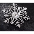 thumbnail image 3 of Crystal winter snowflake brooch for women, 3 of 4