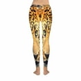 thumbnail image 4 of SUNENAT Fashion Angry Leopard Funny Animal Stretchy Capri Leggings Skinny Yoga Pants XS, 4 of 4