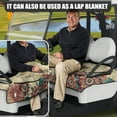 thumbnail image 2 of Yuyamidu Dragonfly Golf Cart Seat Covers, Boho Flowers Club Car Seat Towel Blanket with 4 Front Pockets Soft Golf Cart Cushion Covers Golf Cart Accessories, 2 of 7