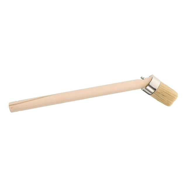 Miangastore Brosse à Pneus Manche en Bois Application Tête Inclinée Pâte Lubrification Outils Automobiles pour Entretien de Pneus Outil de Réparation