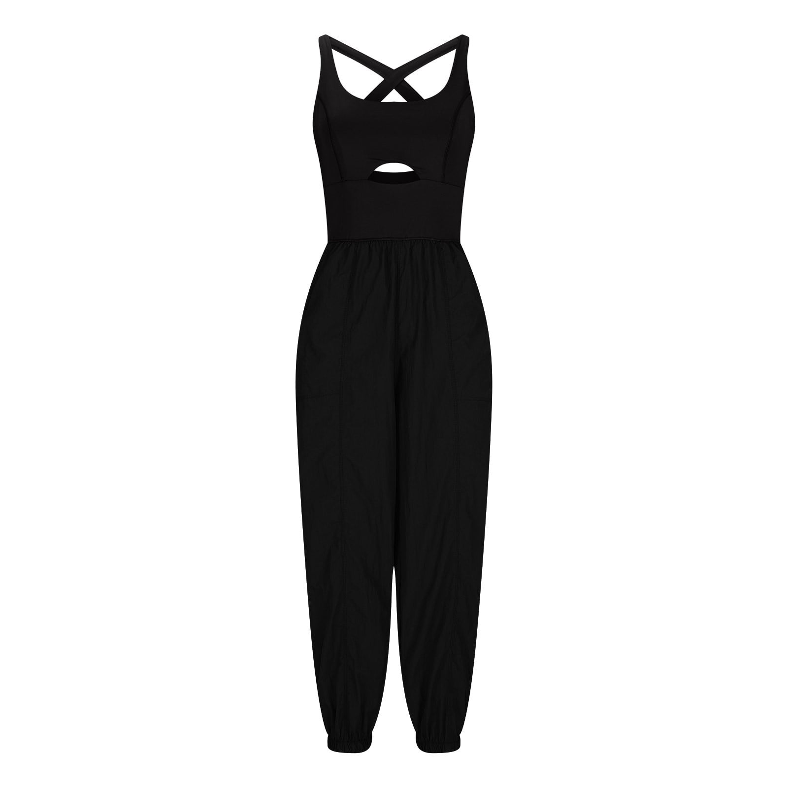 HAENGNAE ヘンネKISHIMEN JUMPSUITS BLACK HAENGNAE ヘンネKISHIMEN JUMPSUITS BLACK