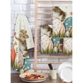 thumbnail image 2 of Easter Bunny Eggs Kitchen Dish Towels for Drying Dishes Set of 3, Spring Tulip Daisy Flowers Leaves Pastoral Waffle Weave Microfiber Hand Tea Bathroom Towels Quick Dry & Absorbent Towel 15.7x23.6, 2 of 7