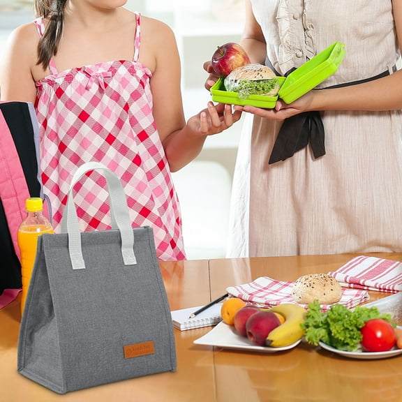 Linnome Lunch Bag Insulated Lunch Box Soft Cooler Cooling Tote for Adult Men Women, Reusable Cute Lunch Pail Bag, Cooler Lunch Container for Work/Travel/Office