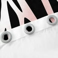 thumbnail image 5 of Erosebridal Zebra Print Curtains & Drapes Black White Pink Curtains, Wild Animal Theme Blackout Curtains Safari Living Room Curtains, Abstract Stripe Window Curtains, 5 of 6