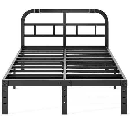ZIYOO California King Bed Frame with Headboard 14 inch High Heavy Duty