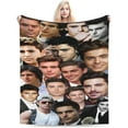 thumbnail image 3 of Blanket Zac Efron Throw Flannel Blankets UltraSoft Micro Fleece Blanket Warm Cozy Plush Gift for Room Decoration Sofa,Office Bed car Camp Couch Beach, 3 of 9