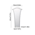 thumbnail image 3 of Plastic Imitation Glazed Vase Set 7.87-7.28in Clear Glass-Look Flower Pots - Multi-Size Living Room Cabinet Dried Flower Decoration (Clear/A)​, 3 of 6
