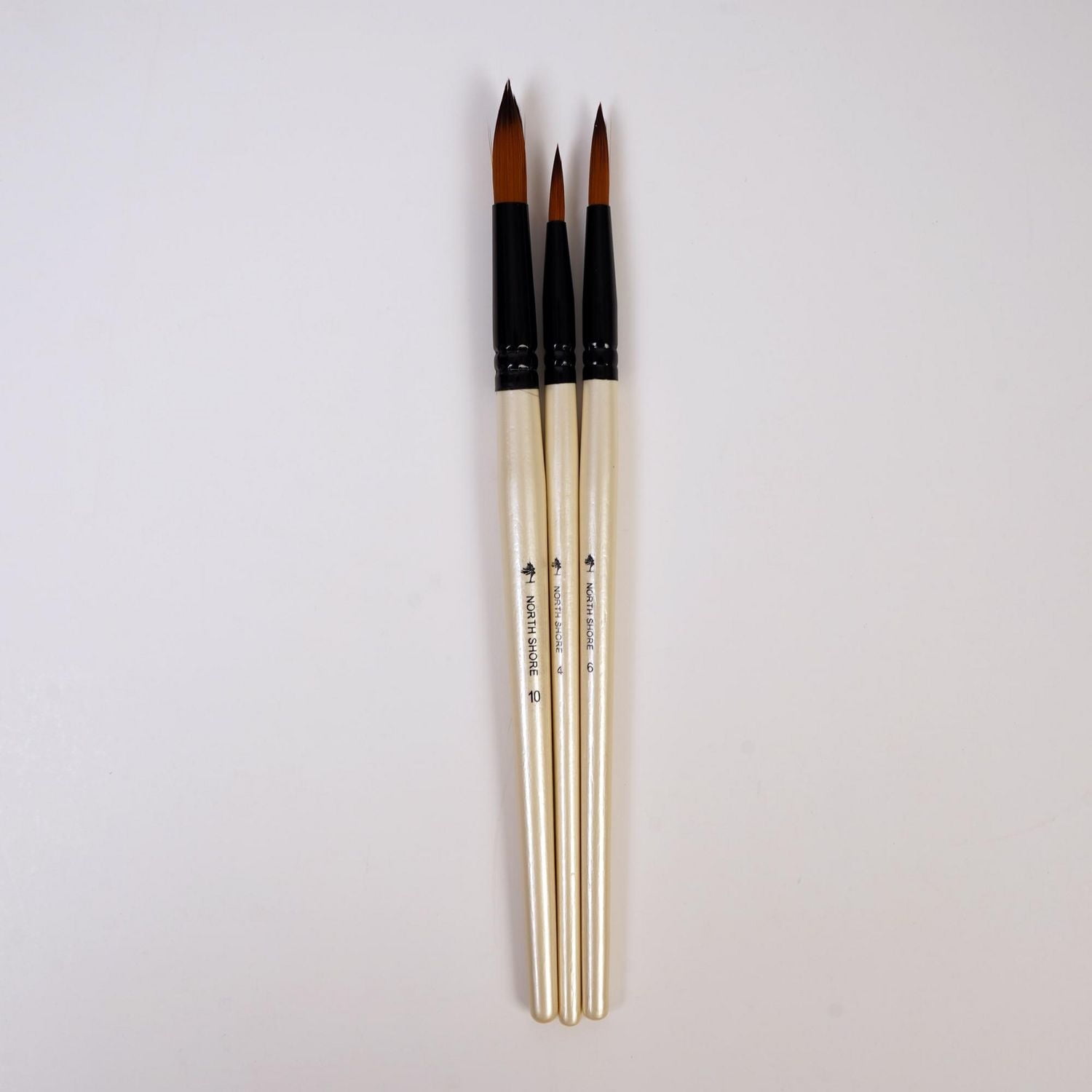 North Shore's 3 piece paint brush set, Three pieces of paint brushes