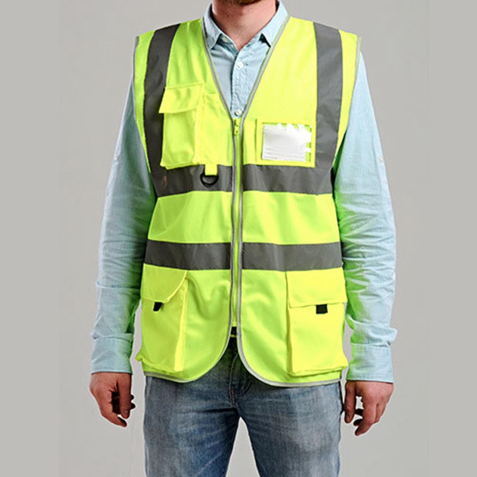 Colaxi Reflective Vest Reflective Safety Jacket Highlight Breathable Women Engineer Vest Construction Protector For Outdoor Engineering Runner Work 2x