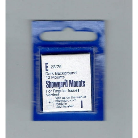 Showgard Stamp Mounts Size E Black