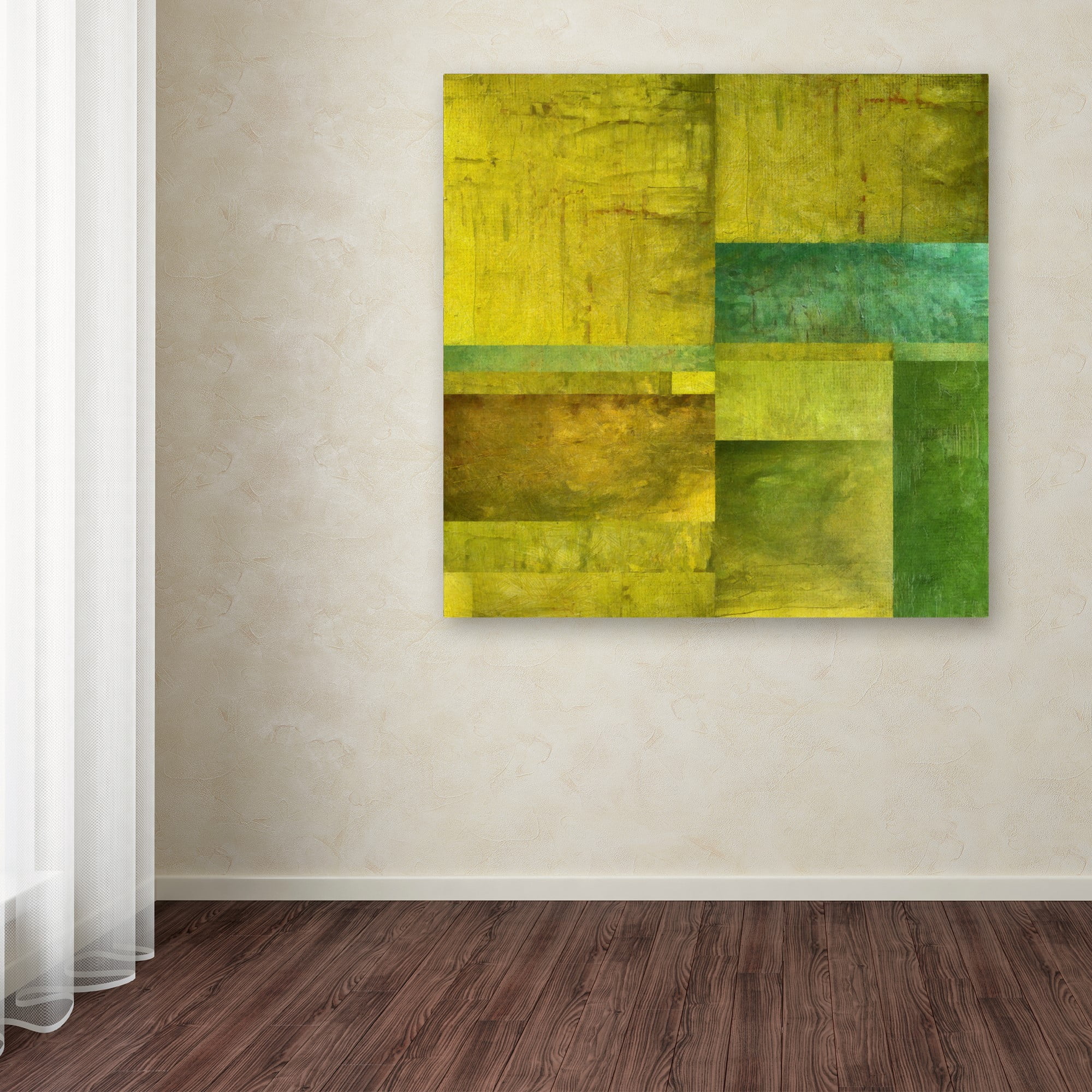 Trademark Fine Art "Essence of Green" Canvas Art by Michelle Calkins