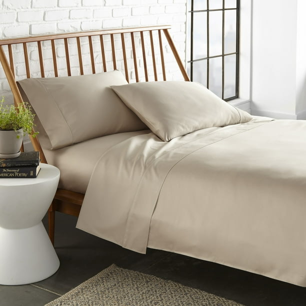 Veratex Taupe 300Thread Count Supima Cotton 4Piece King Sheet Set