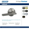 thumbnail image 5 of Schlage Fc172-Lat-Col Custom Latitude Non-Turning Two-Sided Dummy Door Lever Set - Brass, 5 of 7