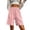 Pink, variant on Edvintorg Bermuda Shorts for Women Knee Length Elastic Waisted Breathable Lightweight Loose Fit Casual Short Women Summer Clothes Pink XXL