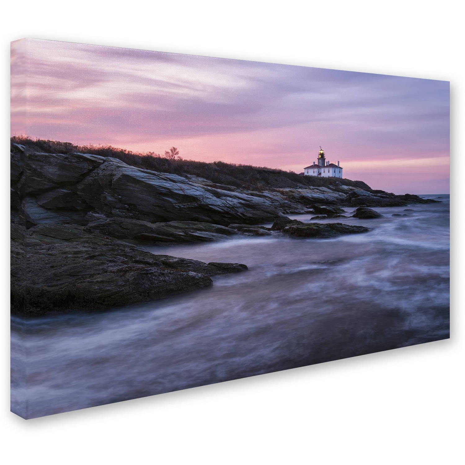 Trademark Fine Art "Dawn at Beavertail" Canvas Art by Michael Blanchette Photography