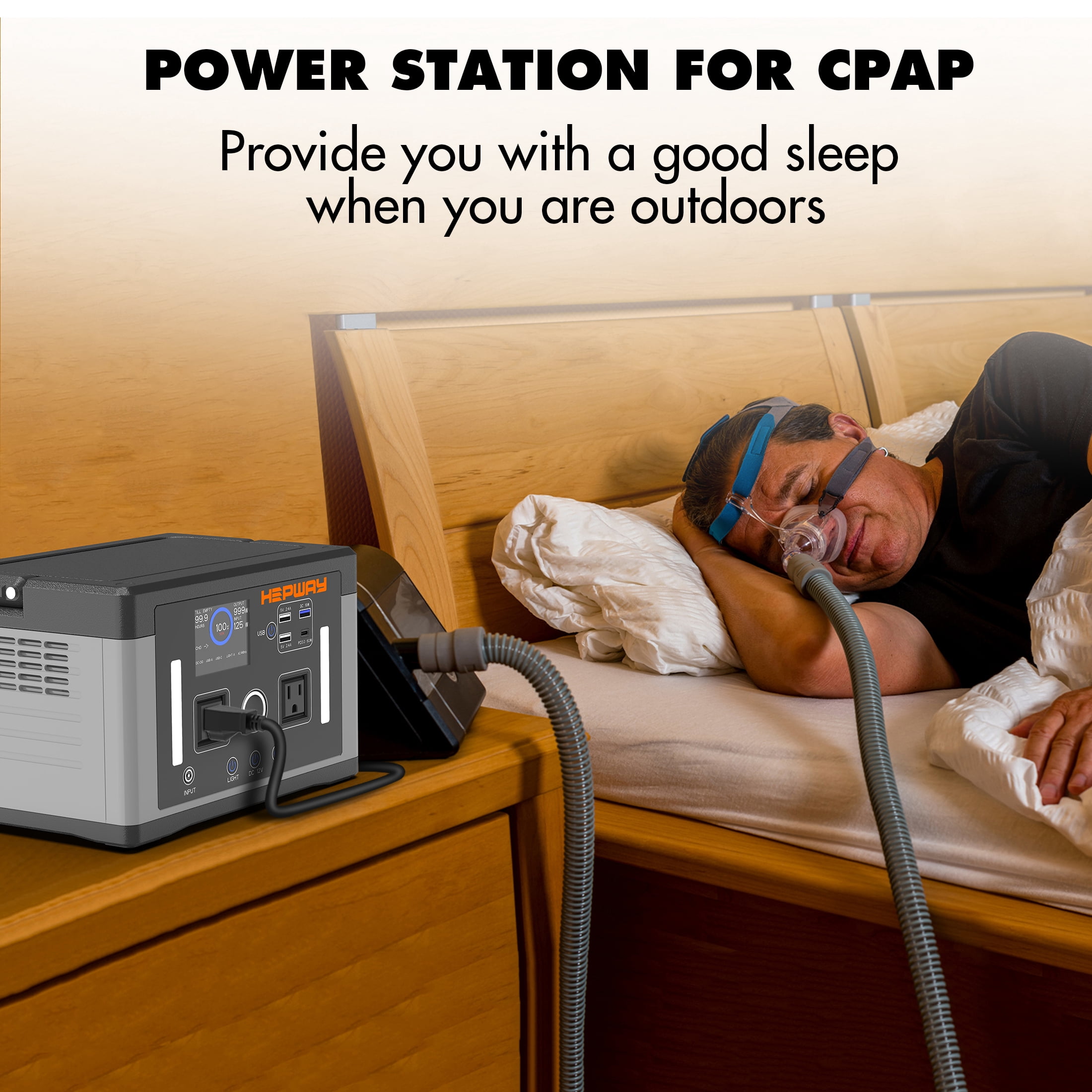 HEPWAY Euler P700 Portable Power Station 700W (Surge 1000W) 577Wh Solar Generator 120V AC Outlets, 3000+ Cycles Solar Power Bank for Home Backup Battery Emergencies, Camping & RVs, Blackout, CPAP