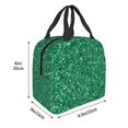 thumbnail image 3 of Disketp Green Glitter Bolsa Térmica para Almuerzo para Hombre y Mujer, Ideal para Trabajo, Senderismo y Picnic, 3 of 8