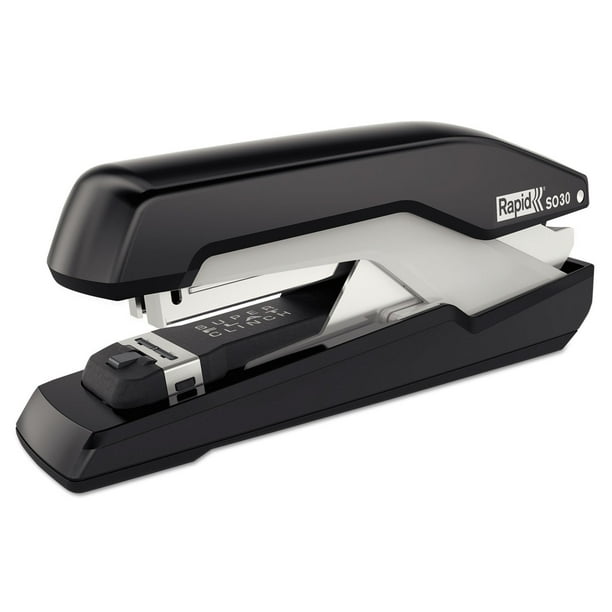 Grapadora Swingline Omnipress 30 con capacidad para 30 hojas, color negro y gris
