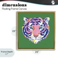 thumbnail image 4 of Stupell Industries Eclectic Exotic Boho Tiger Face Gold Floating Frame Canvas Art, 25 x 25, by Karolina Sato, 4 of 8