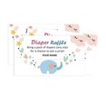 thumbnail image 4 of Inkdotpot 30Elephant Jungle Animals Baby ShowerDiaper Raffle Ticket Lottery Insert Cards Supplies Games For Baby Shower Party Bring A Pack Of Diapers To Win Favors Gifts And Prizes, 4 of 5