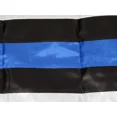 thumbnail image 4 of 3x5 Embroidered Sewn USA Police Thin Blue Line 300D Nylon Flag 3'x5' Made in USA, 4 of 7