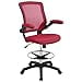 thumbnail image 3 of Modway Chair Desk, Red, 3 of 4
