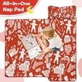 thumbnail image 4 of Red Christmas Pattern Toddler Nap Mats for Kids Preschool,50"x20" Sleeping Mat Bag or Kids,Toddler Sleeping Bag,Toddler Nap Mat or Daycare, 4 of 6