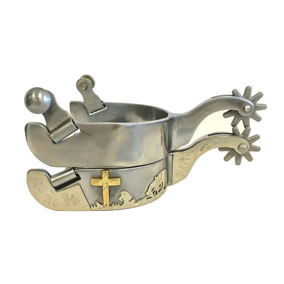 AJ Tack Men's Sweet Iron Praying Cowboy Spurs