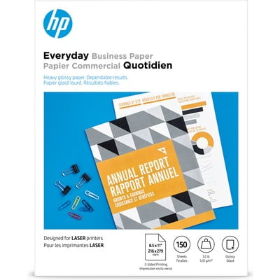 HP Everyday Laser Glossy FSC Paper 120 GSM-150 Sheet/Letter, 8.5' x 11'
